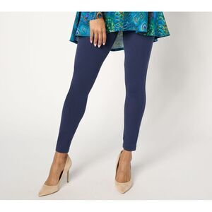 Women Control Women's Pants Sz XS Knit Leggings Blue A671219